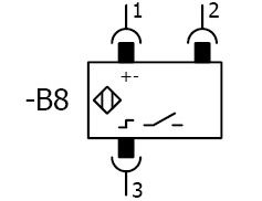 3 Wire PNP Proximity switch with plug connection