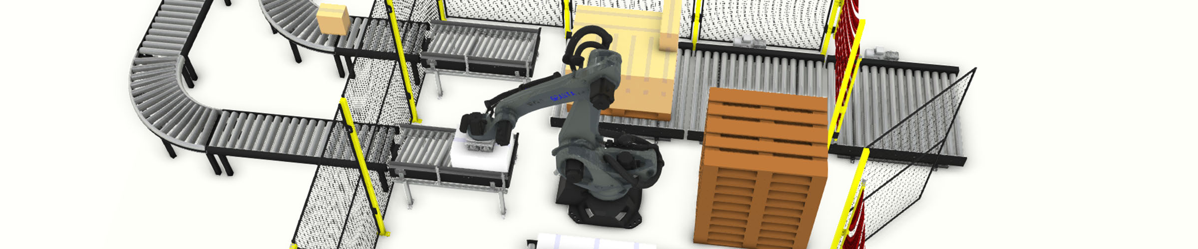 depalletising and cross stacking palletising system