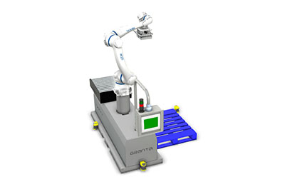 Cobot Palletiser Single Lane with Area Scanner